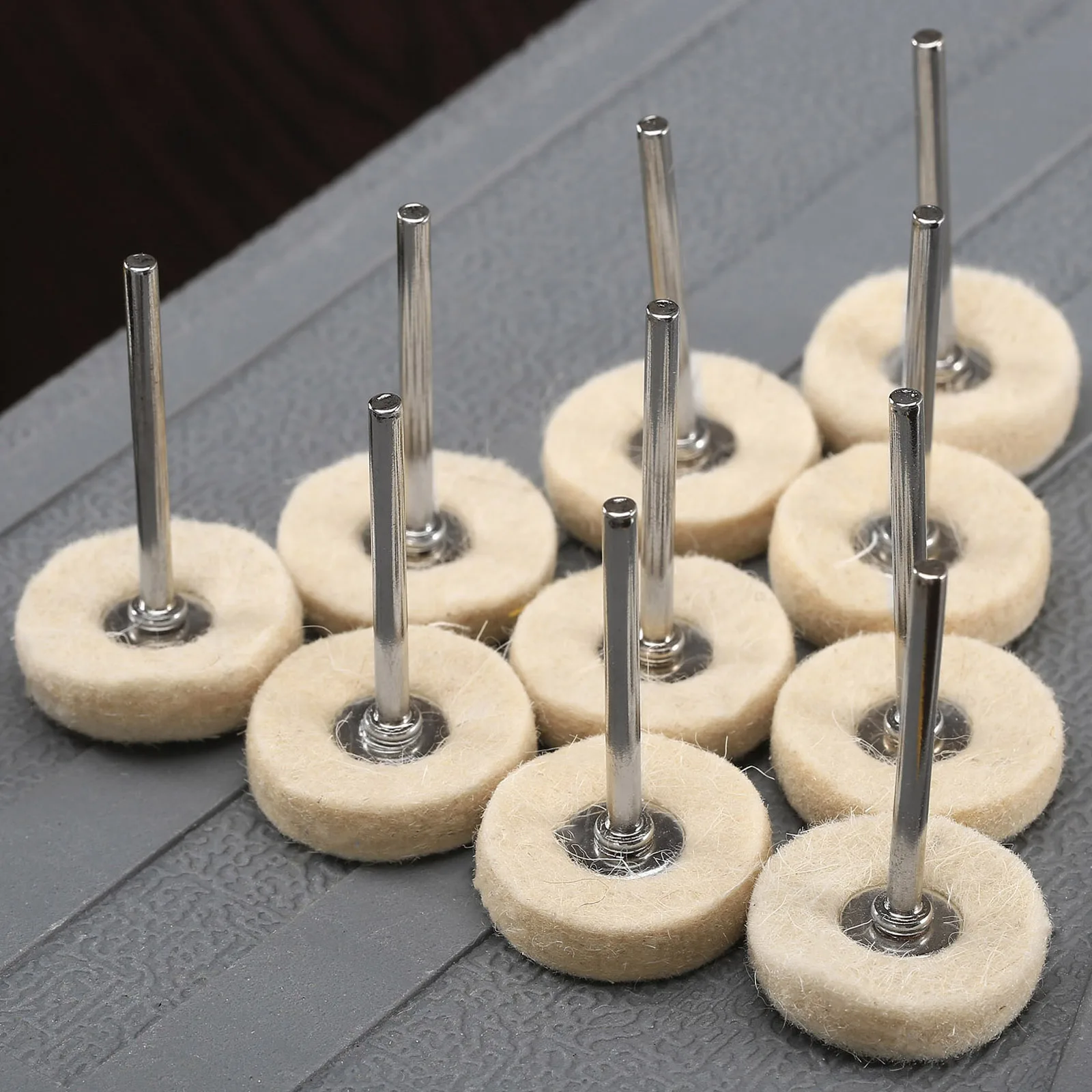 10Pcs  Sanding Polishing Buffing Grinding Wheel Brush 25mm  Rotary Brush For Dre - £135.65 GBP