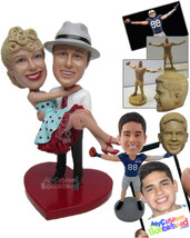 Personalized Bobblehead Dancing Old Fashioned Couple - Wedding &amp; Couples Couple  - £122.68 GBP
