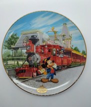 Disneyland 40th Anniversary Railroad Train Bradford Plate Disney World Prop - $15.83