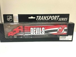 NEW JERSEY DEVILS TRANSPORTER TRACTOR TRAILER NHL 2008 SEMI DIECAST TRUC... - $21.99