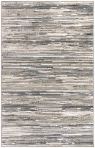 4&#39; X 6&#39; Cream Abstract Distressed Area Rug - £93.19 GBP