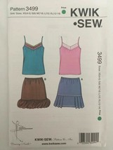 Kwik Sew Pattern 3499 Girls Summer Skirts Bubble Pleated Sleeveless Top XS-XL UC - $4.99