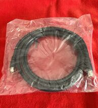 RG6 Quad Cable Black Coax Coaxial F Extension Wire Satellite TV Antenna New - $10.64