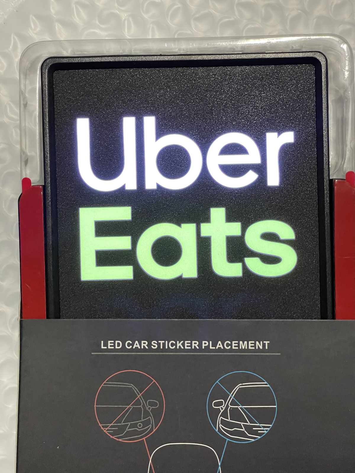 Ride-Share LED Wireless Rechargeable USBc Sign