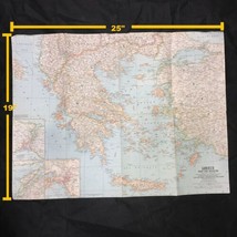 NGS Vintage 1958 Greece and the Aegean Topographic Map - £20.03 GBP