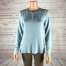 CHARTER CLUB Soft &amp; Cozy Long Sleeve Henley Lounge Top NWT SMALL - £7.50 GBP