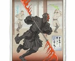 Star Wars Darth Maul Japanese Edo Style Limited Print Art Poster 12&quot; x 1... - £58.76 GBP