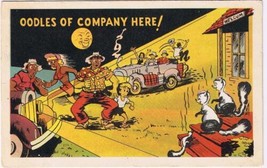 Comic Postcard Stinkers Oodles Of Company Here Jack Bain - £1.74 GBP