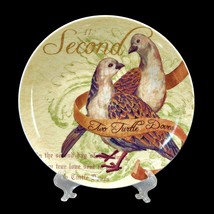 Noble Excellence 12 Days Of Christmas SECOND DAY Salad Plate Turtle Doves 8.25&quot; - £12.81 GBP