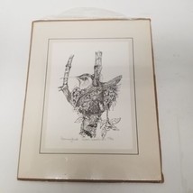 Vintage Eileen Goodman Hummingbird Drawing 27/50, 8&quot; x 10&quot; Size, Mom Gif... - $39.55