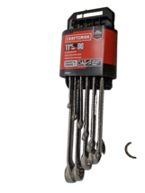Craftsman CMMT87014 * 11 Pc SAE Wrench Set GUNMETAL Chrome 12 Pt Long Panel - $58.20