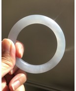 55.6mm Genuine Burmese Grade A Light Blue Jadeite Bangle Bracelet  翡翠玉鐲手... - $10,832.24 CAD