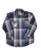 CE Schmidt Workwear Flannel Shirt Mens M Plaid Heavyweight Cotton Long Sleeve - £20.35 GBP