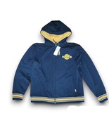 Timberland Hoodie Full Zip Jacket Navy Blue Medium Vintage Fleece Tree L... - $74.24