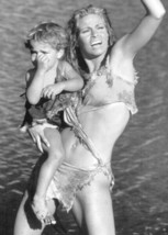 One Million Years BC Raquel Welch as cavegirl Loana holding child 5x7 in... - $5.75