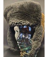 Sheared Beaver Trapper Hat Ushanka Russian Aviator Ear Flaps Quilted Lin... - $391.19 CAD