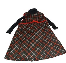 Old Navy Toddler Black Red and White Plaid Dress with Turtleneck Size 2T - $10.00