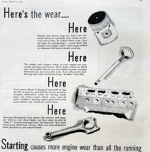 1937 Shell Gasoline &amp; Oil Advertisement Automobilia Golden Motor Oil E90E1 - $29.99