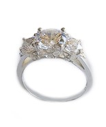 Celtic Knot Engagement Ring, Irish Engagement Ring, Three Stone Engageme... - €191,05 EUR