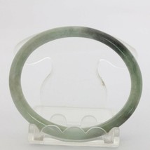 Jade Bangle Burma Jadeite Handmade Traditional Cut Oval Stone Bracelet 55.9x47.6 - £52.76 GBP