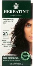 NEW Herbatint Permanent Hair Dye Color Gel - 2N - Brown Haircolor - £19.58 GBP