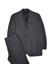 Hickey Freeman Suit Mens 41S Grey Glen Check Plaid Jacket &amp; Pants Wool U... - £105.67 GBP