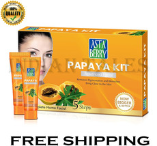 Astaberry Papaya Mini Facial Kit, 5 Step for Skin Brightening | 100g - £19.17 GBP