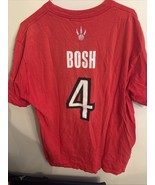 MENS Adidas Toronto Raptors Chis Bosh #4 Basketball T-Shirt Size Large - $24.74
