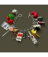 Unique LOADED CHARM BRACELET handmade RETRO mixed up dolly GIFT BOXED sweet - €32,61 EUR