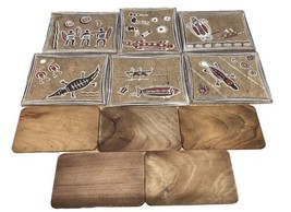 6 Cork Trivets Or Hot Plates &amp; 5 Wooden Hot Plates - £11.34 GBP