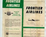 Frontier Airlines Ticket Jacket Trip Pass Luggage Tags Non Revenue 1963 - £17.40 GBP