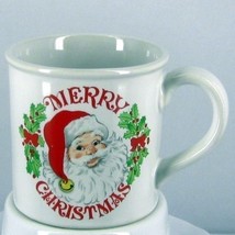 Vintage Made In Japan Ceramic Merry Christmas Coffee Cup/Mug SANTA CLAUS... - £24.16 GBP
