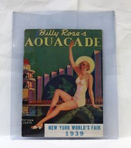 1939 New York Worlds Fair &quot; Billy Rose&#39;s Aquacade &quot; Johnny Weissmuller ▪Magazine - £7.70 GBP