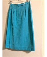 Vintage Evan Picone Turquoise Straight Skirt - $53.34 CAD