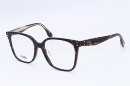 NEW FENDI FE 50004I 052 HAVANA GOLD DESIGNER AUTHENTIC FRAMES EYEGLASSES... - £149.47 GBP