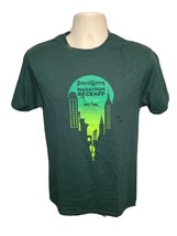 NYRR New York Road Runners Poland Spring Marathon Kickoff Adult S Green TShirt - £11.68 GBP