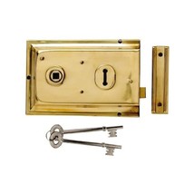 Yale Locks P334 Rim Lock Brass Finish 156 x 104 mm Visi Pack  - £35.84 GBP