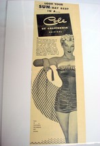 1953 Cole of California Women&#39;s Swimsuit Ad Look Your Sun-Day Best - $8.99