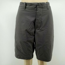 J Crew Stretch Men&#39;s Chino Shorts Size 34 Gray Zip Back Pockets - £29.38 GBP