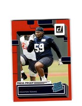 2022 Donruss Rated Rookies Press Proof Red #354 Kenyon Green - Houston Texans - £1.56 GBP