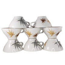 Iroquois Ben Seibel Harvest Time Tea Cups Set of 8 MCM 7.75&quot; - £27.96 GBP