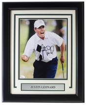 Justin Leonard Signé Encadré 8x10 Golf Photo JSA - £68.66 GBP