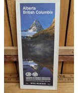 1990 AAA CAA Alberta British Columbia Vintage Street Map  - £9.30 GBP