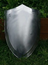 Medieval Heater Shield 24&quot; Knight Larp Handmade Roman Mini 18G Blank Best Gift - £66.20 GBP