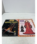 Star Wars Episode 1 Queen Amidala &amp; Micro-Vehicle Paper Doll Books NOS - £23.35 GBP