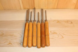 Vintage Disston Keystone Wood Lathe Turning Tools / Chisels ~ USA Made ~ - £51.68 GBP