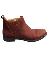 Hotter Ankle Boots Womens Size 4 Red Black Comfort Round Toe Block Heel ... - $47.81