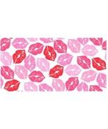 Create It 18&quot;x21&quot; Cotton Valentine Lips Precut Sewing &amp; Craft Fabric, Wh... - $4.49
