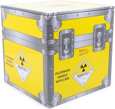 Back To The Future Plutonium Crate 4-Inch Tin Storage Box Cube Organizer With - £29.89 GBP