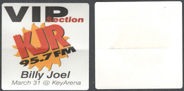 Billy Joel Cloth OTTO Radio Pass From the 1999 Show as Key Arena. - £4.69 GBP